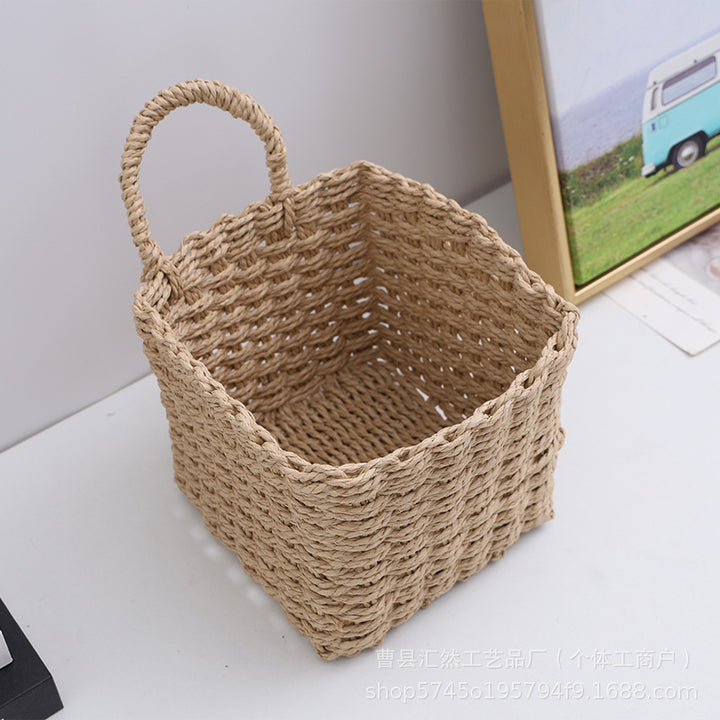 Natural Fiber Handwoven Storage Basket Kalsten