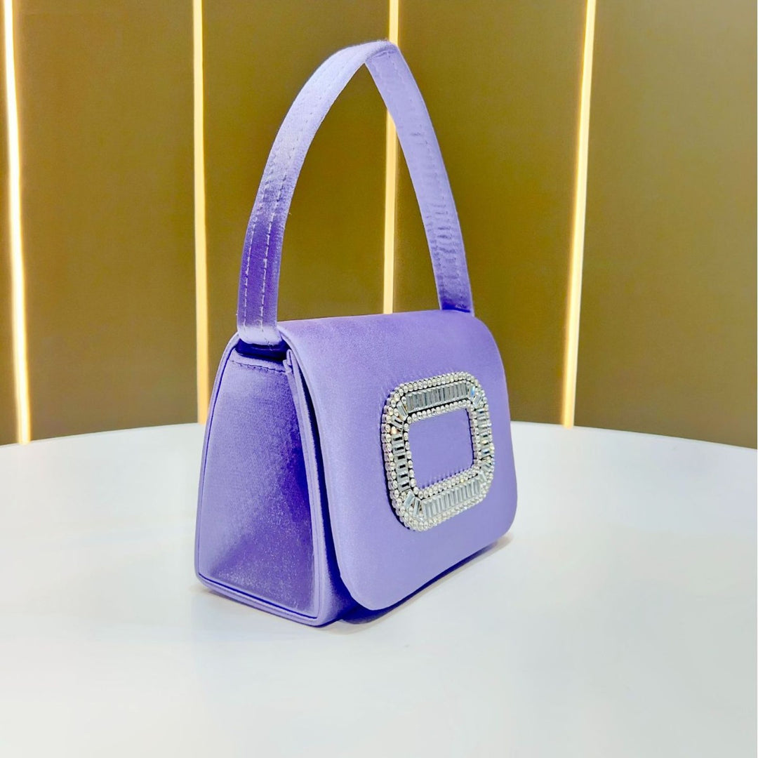 Vintage-Inspired Satin Evening Purse