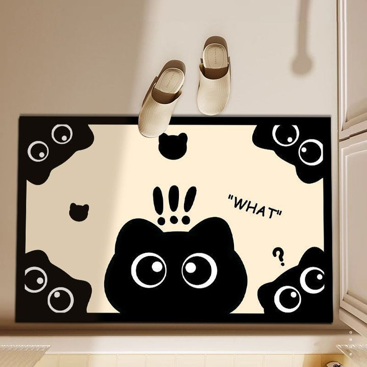 Fun Cat-Themed Decorative Floor Mat Kalsten