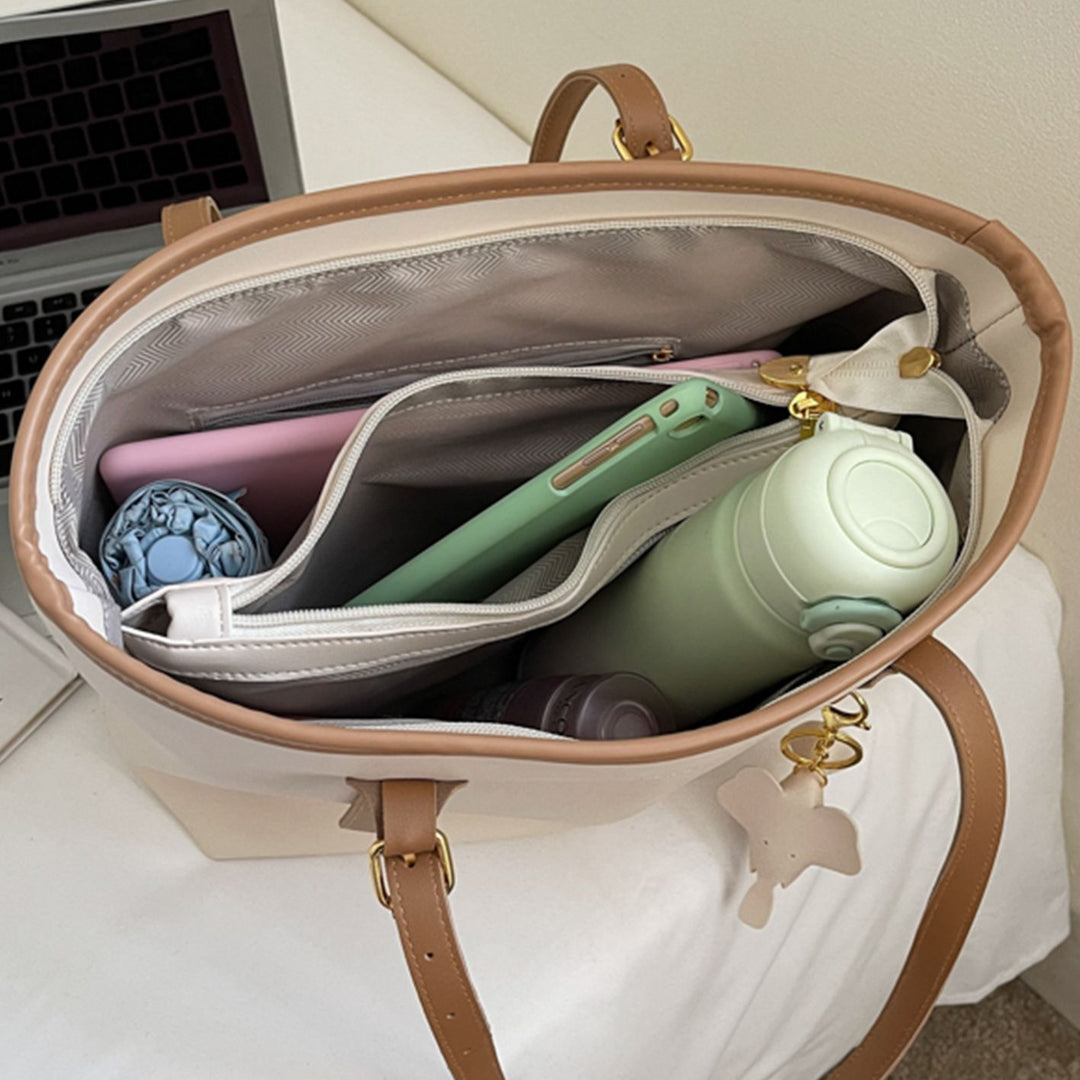 Elegant Leather Tote Bag Kalsten