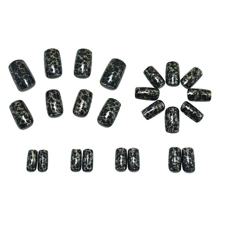 Glamorous artificial nail set with leopard pattern Kalsten