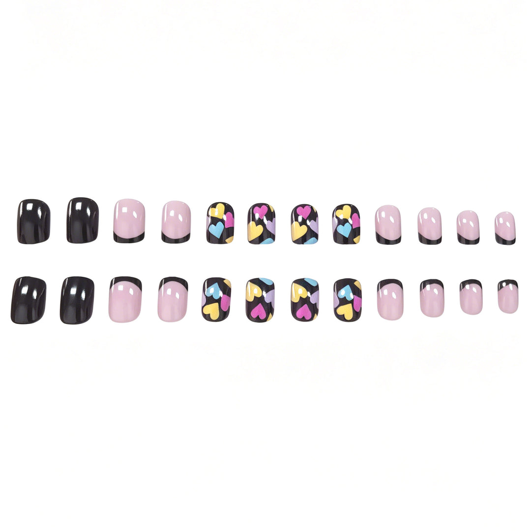 Artistic Heart Pattern Nail Art Kalsten