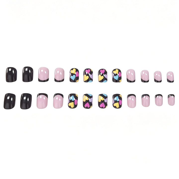 Artistic Heart Pattern Nail Art Kalsten