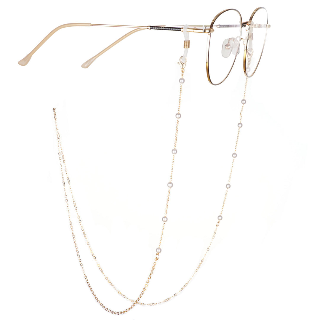 Elegant Pearl-Accented Eyewear Chain Kalsten