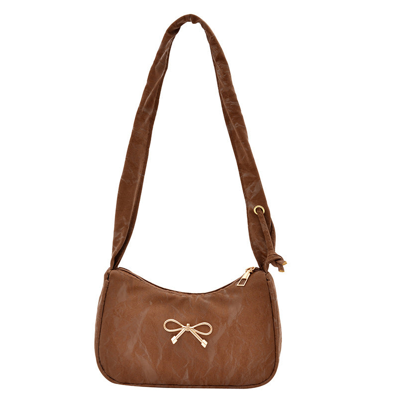 Elegant Bow-Embellished Shoulder Bag
