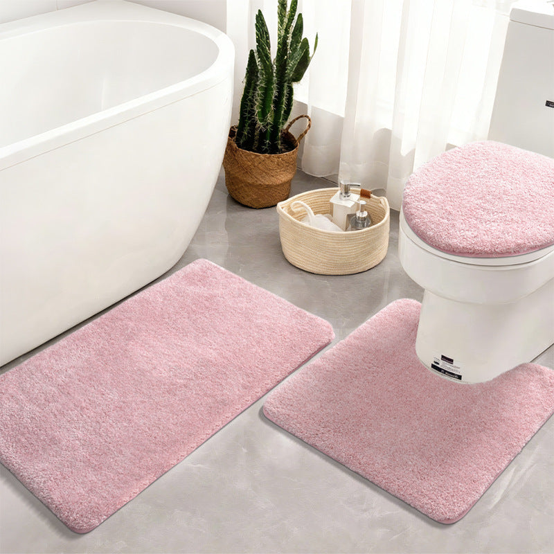 Thick Textured Bathroom Mat Set Kalsten