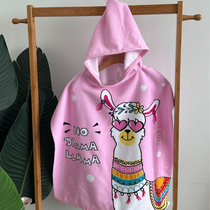 Kids' Shark-Themed Hooded Towel Poncho Kalsten