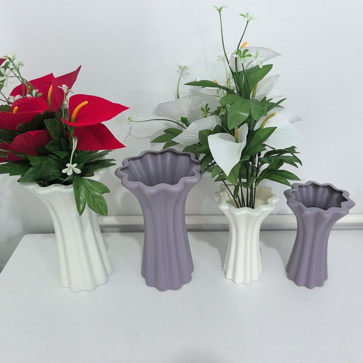 Sculpted Decorative Floral Vase Kalsten