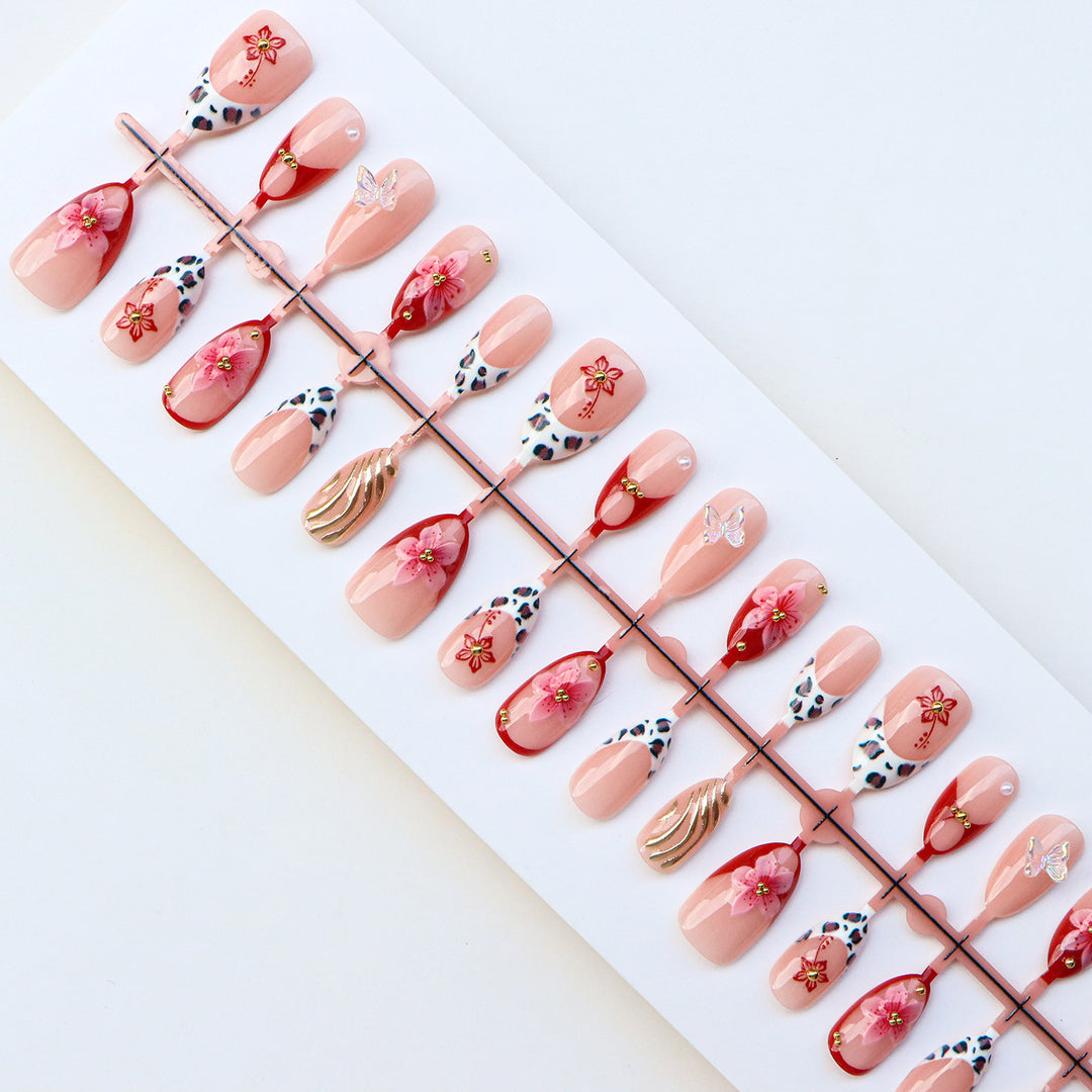 Decorative Floral Nail Art Set