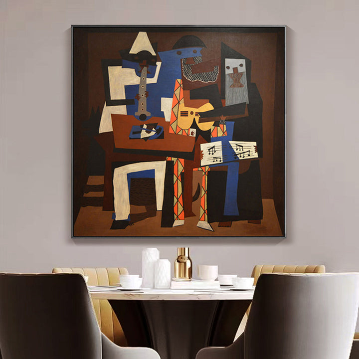 Abstract Musical Canvas Artwork
