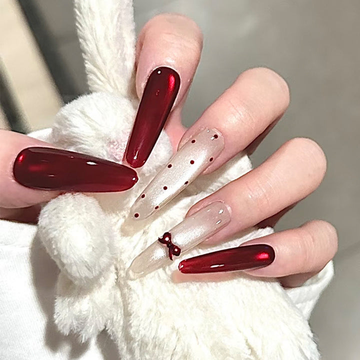 Festive Artistic Press-On Nail Set Kalsten