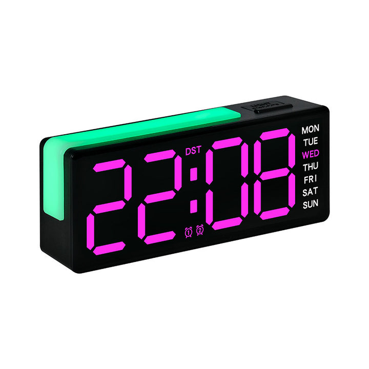Digital LED Alarm Clock with Integrated Temperature and Day of Week Display Kalsten