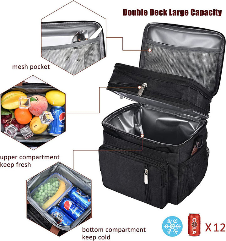 Insulated Multi-Compartment Food Delivery Backpack Kalsten