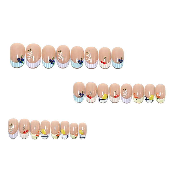 Artificial nails with cheerful flower designs Kalsten