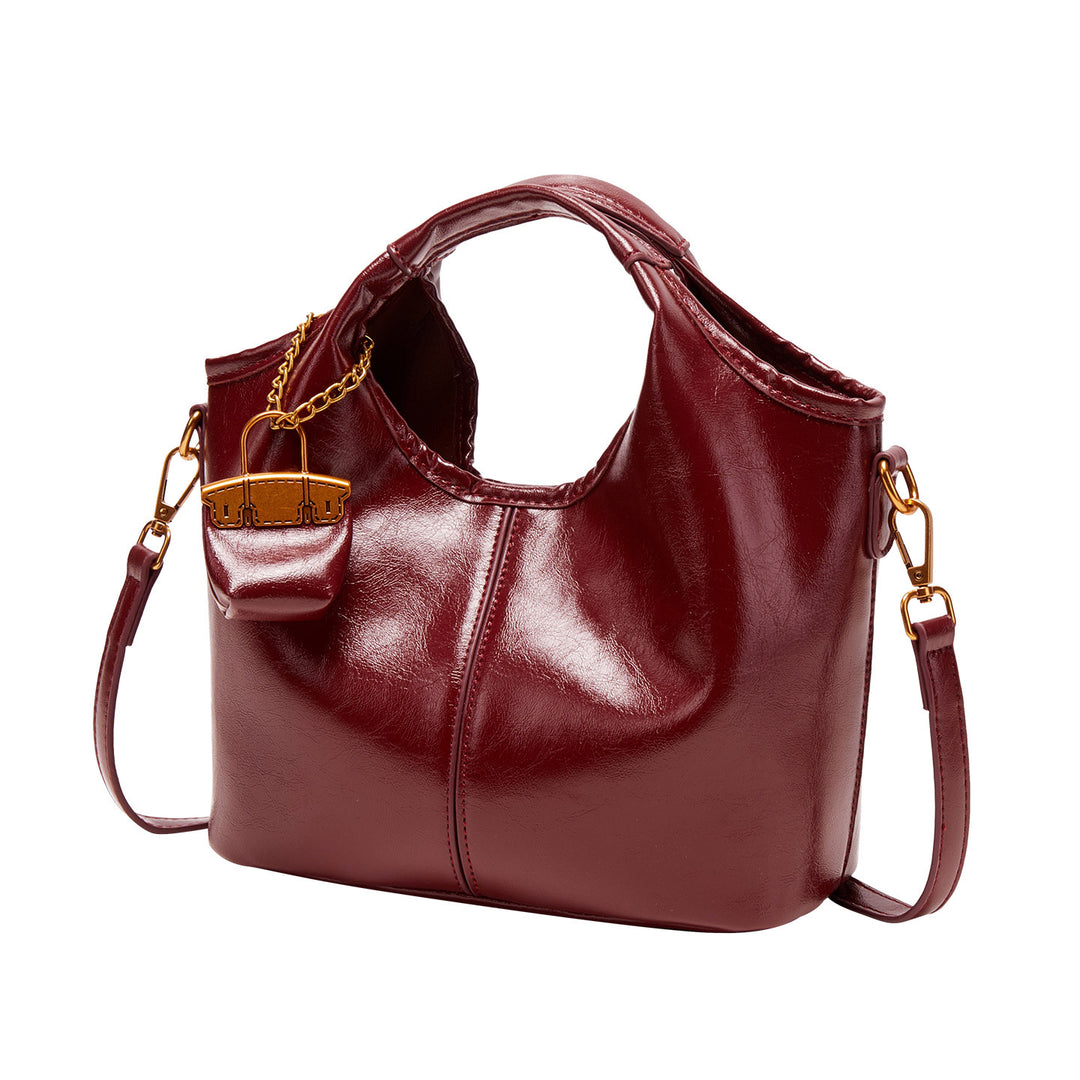 Elegant Handheld Tote Bag with Detachable Mini Pouch