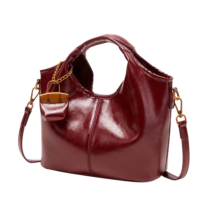 Elegant Handheld Tote Bag with Detachable Mini Pouch