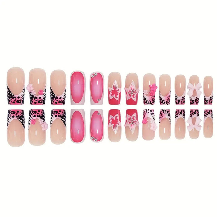 Artistic 3D Floral Nail Enhancements Kalsten