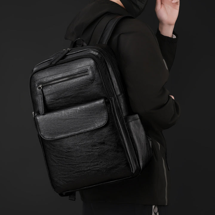 Durable Leather Laptop Backpack