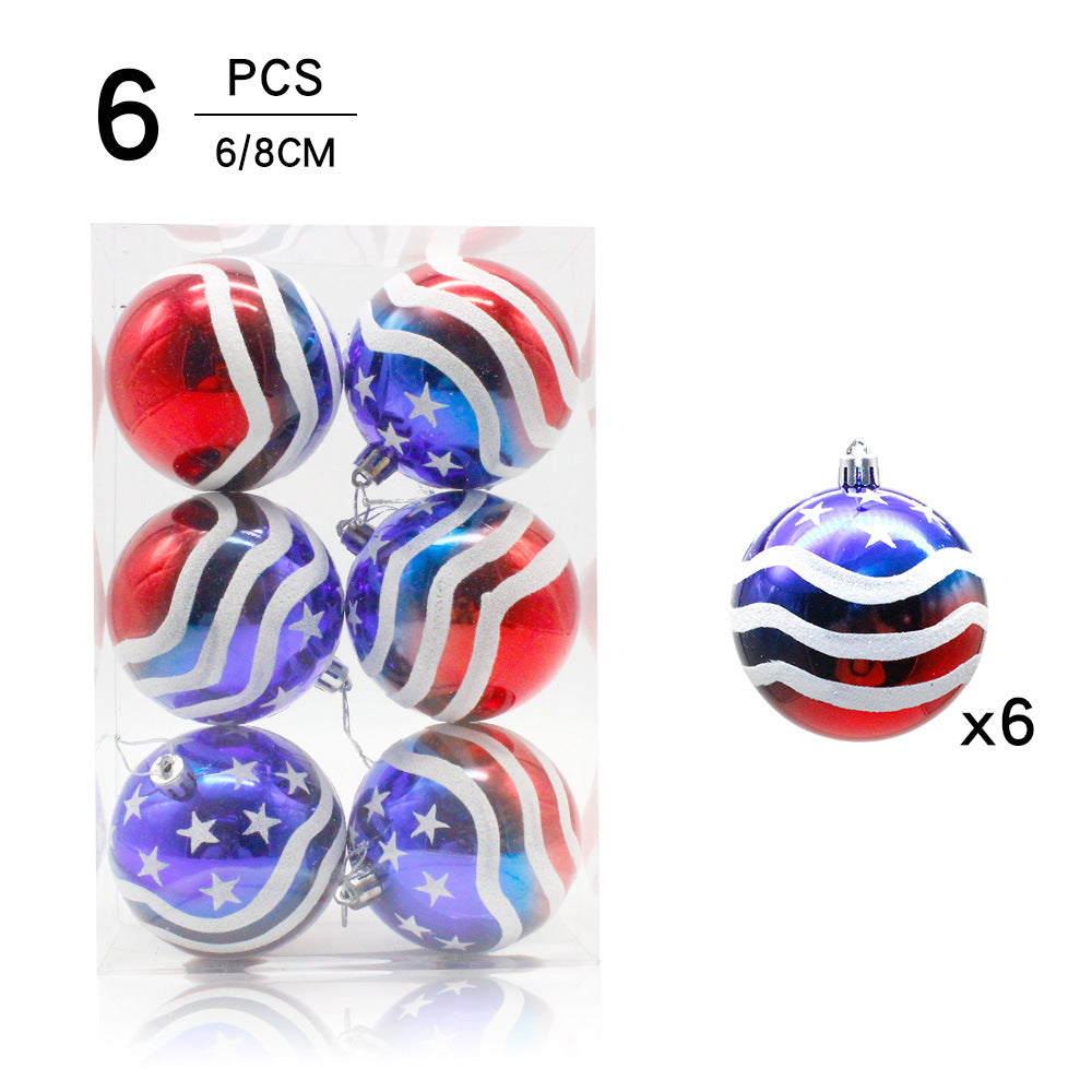 Decorative Patriotic Holiday Baubles Kalsten