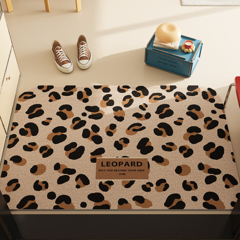 Leopard Print Decorative Floor Mat
