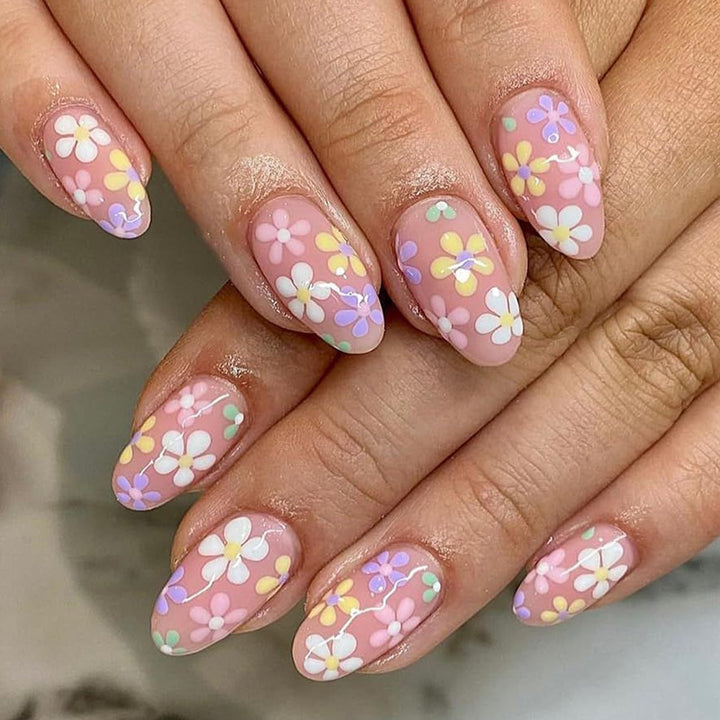 Floral Art Acrylic Nail Enhancements Kalsten 1789915225