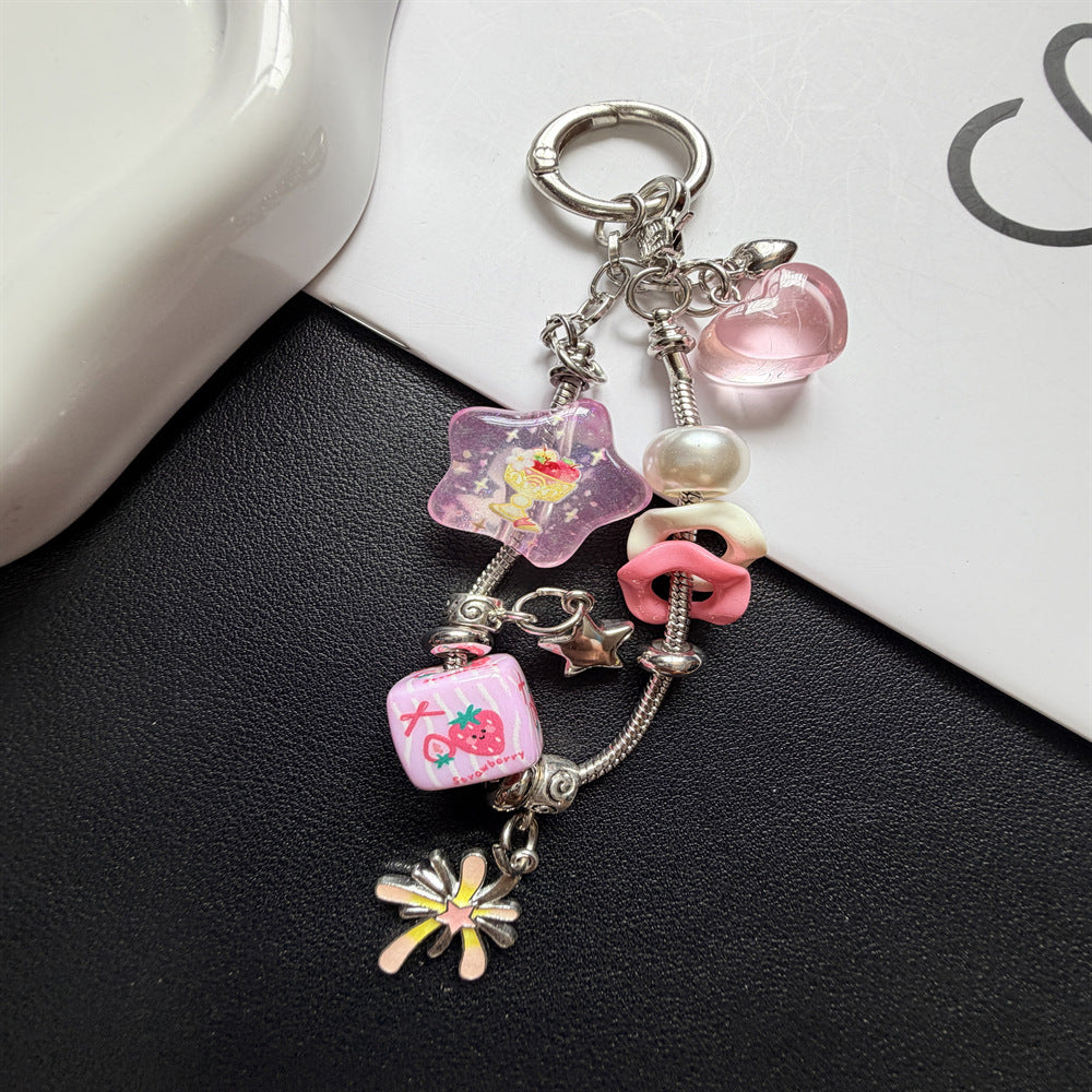 Playful Charm Beaded Keychain Kalsten
