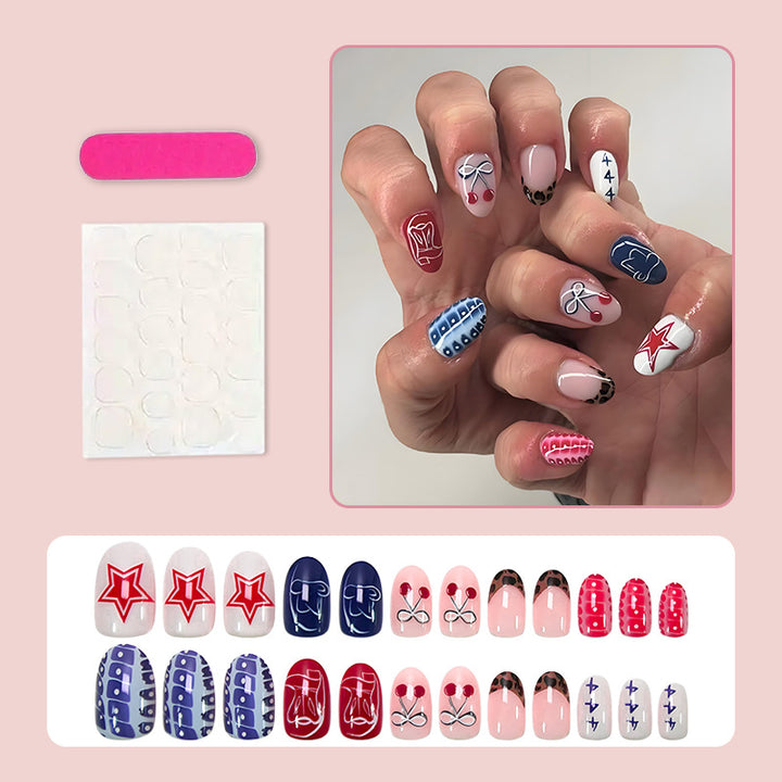 Nail art set with creative pattern mix Kalsten