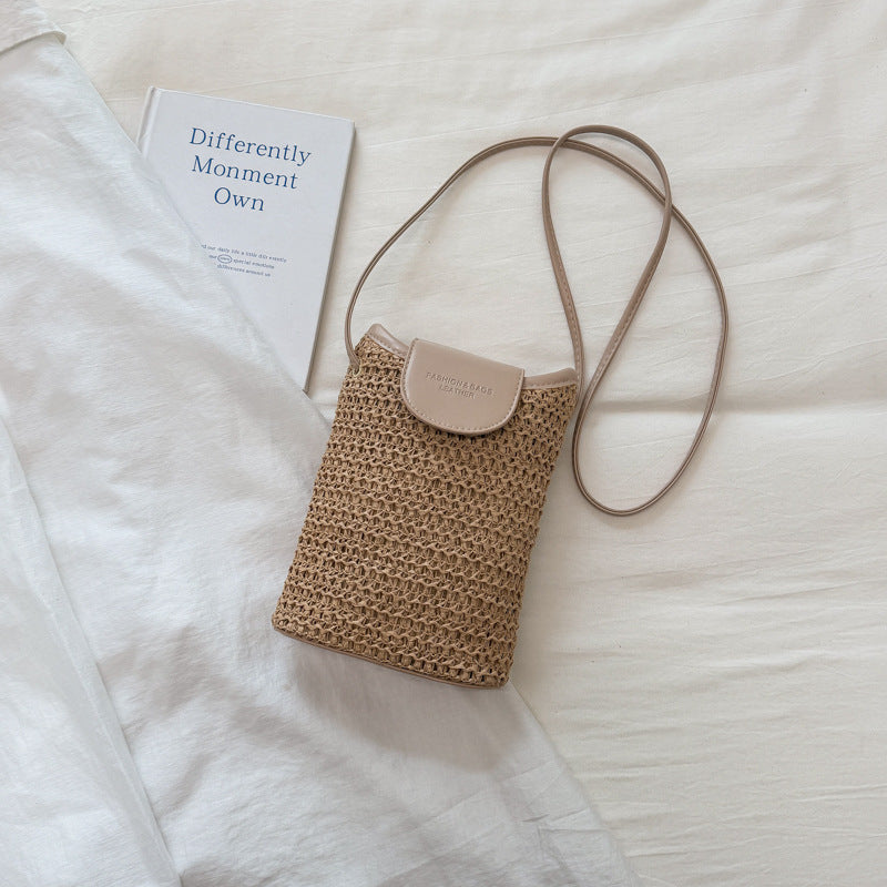 Straw Weave Crossbody Bag