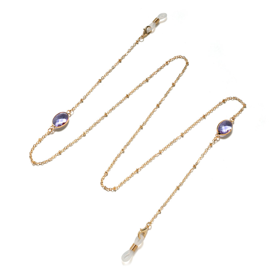 Elegant Gemstone-Embellished Eyewear Holder kalsten