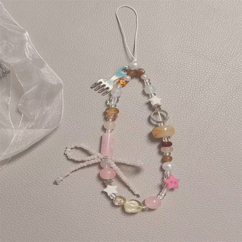 Artistic Beaded Charm Phone Strap Kalsten