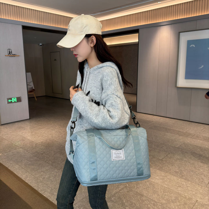 Quilted Multi-Functional Travel Duffle