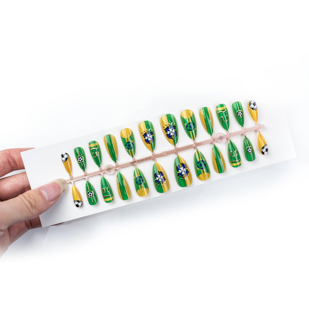 Glamorous Sporty Artificial Nail Set Kalsten