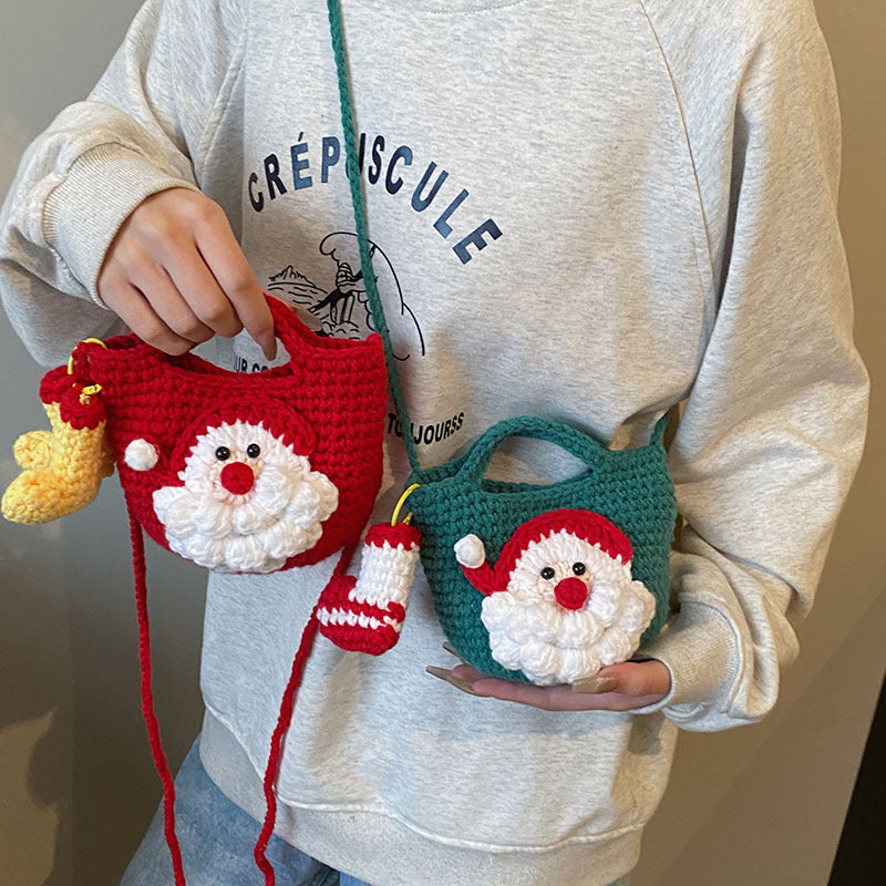 Playful Pumpkin-Themed Crochet Handbag