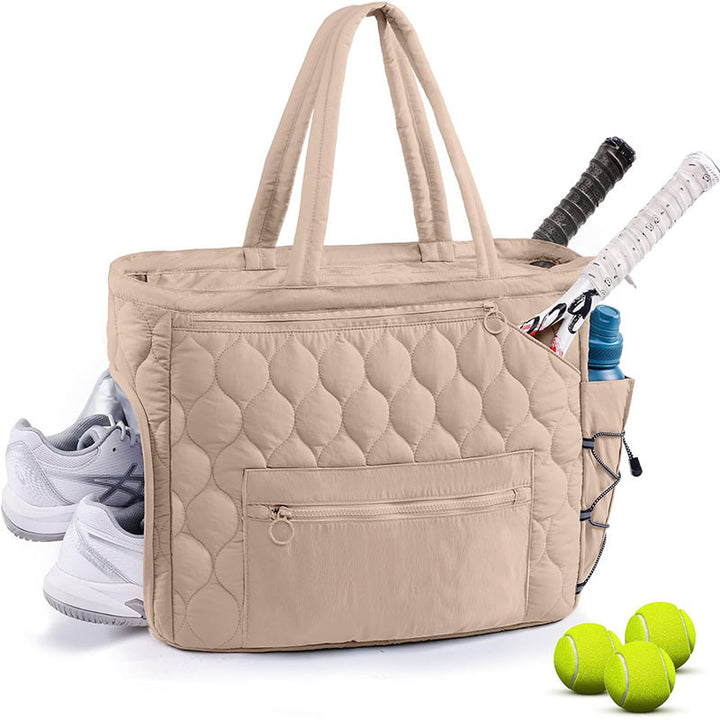 Quilted Multi-Compartment Sports Tote Bag Kalsten