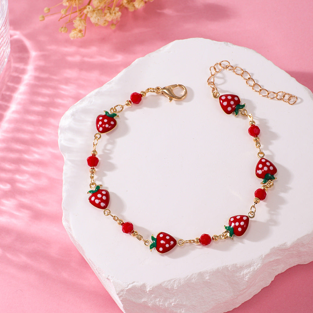 Strawberry Charm Bracelet Kalsten