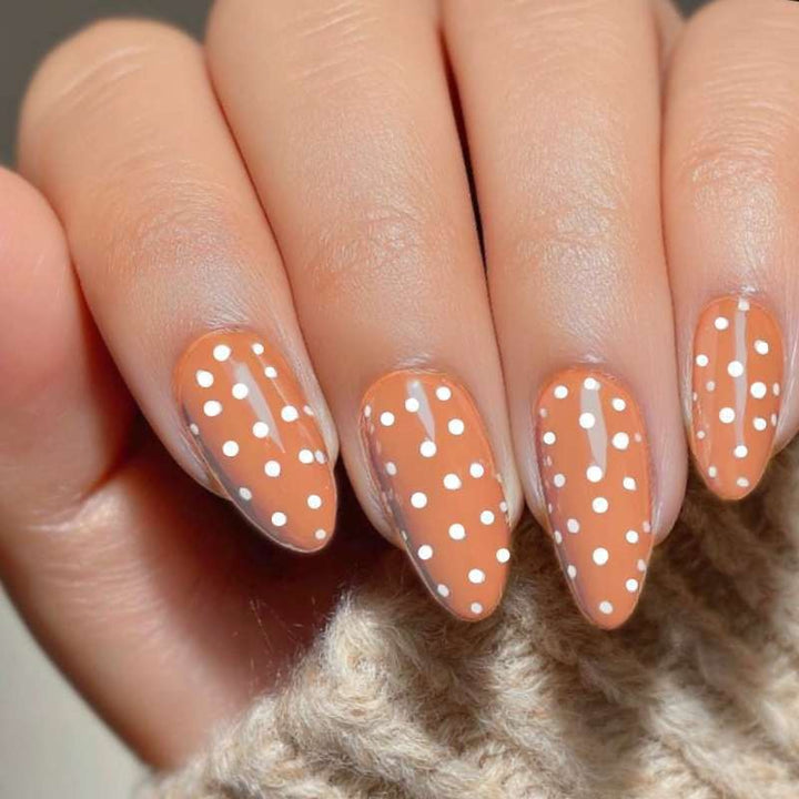 Polka Dot Stiletto Press-On Nails Kalsten