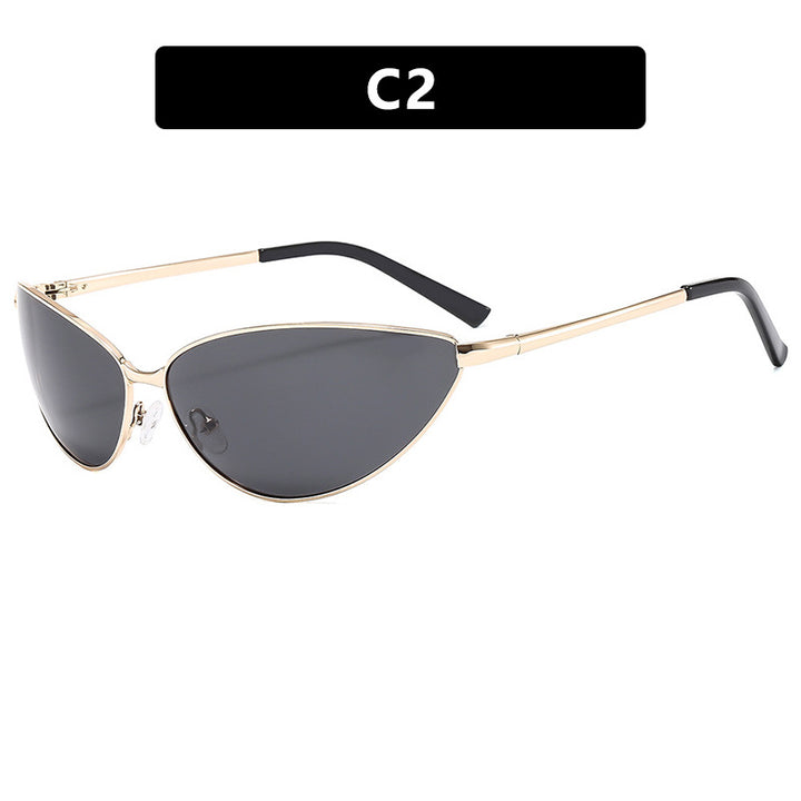 Women's Cat-Eye Sunglasses with Fashionable Metal Frame Kalsten