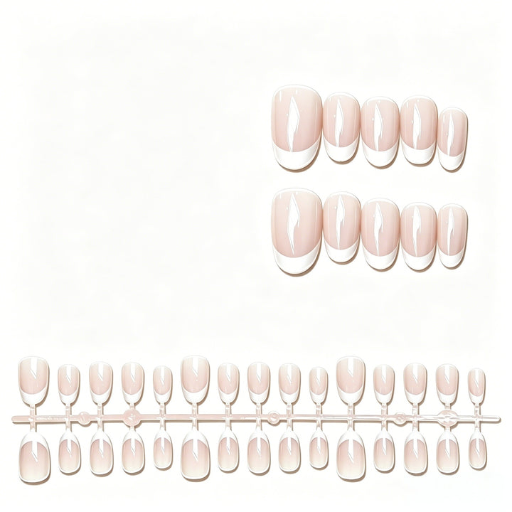 Elegant French Tip Press-On Nail Set