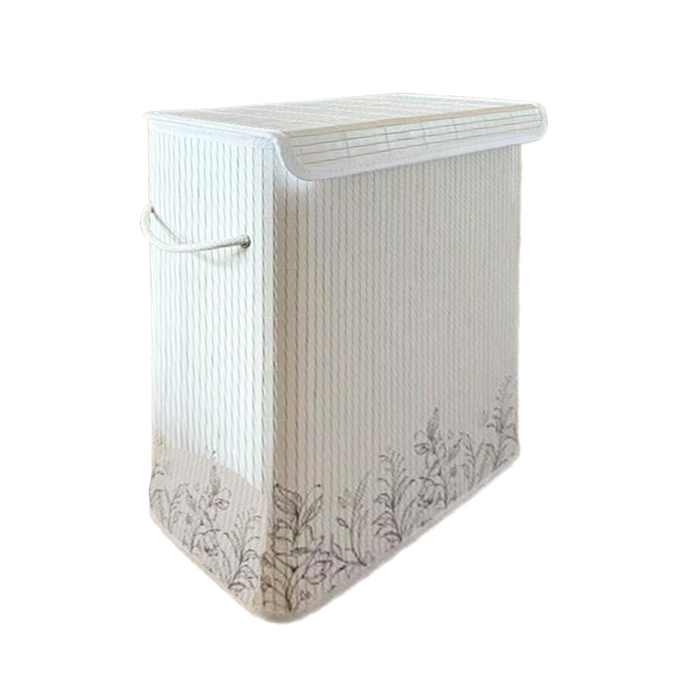 Natural Bamboo Laundry Basket with Lid Kalsten
