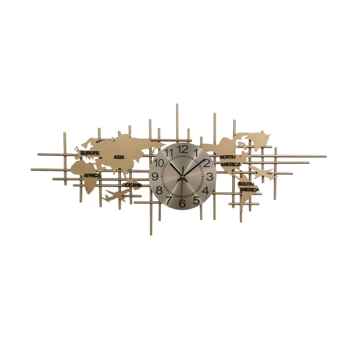 Artistic World Map Wall Clock Kalsten