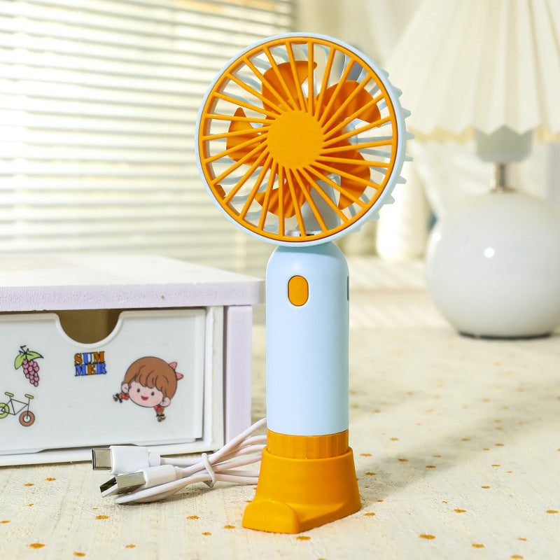 Women's Portable Hand Fan with USB Charging Station Kalsten