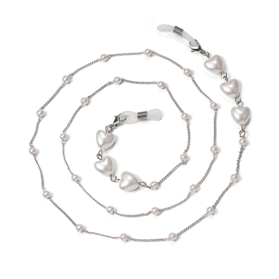 Elegant Heart-Shaped Pearl Chain kalsten