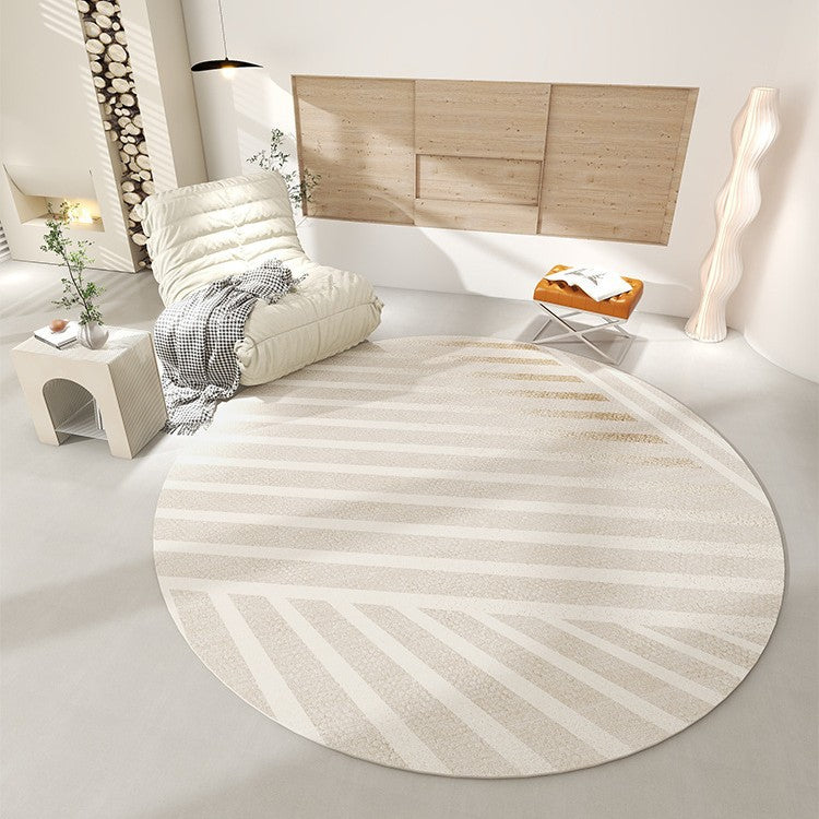 Modern Geometric Circular Area Rug for Home