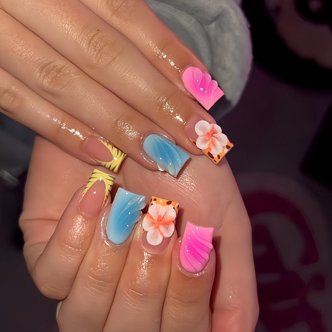 Floral Art Press-On Nails Kalsten