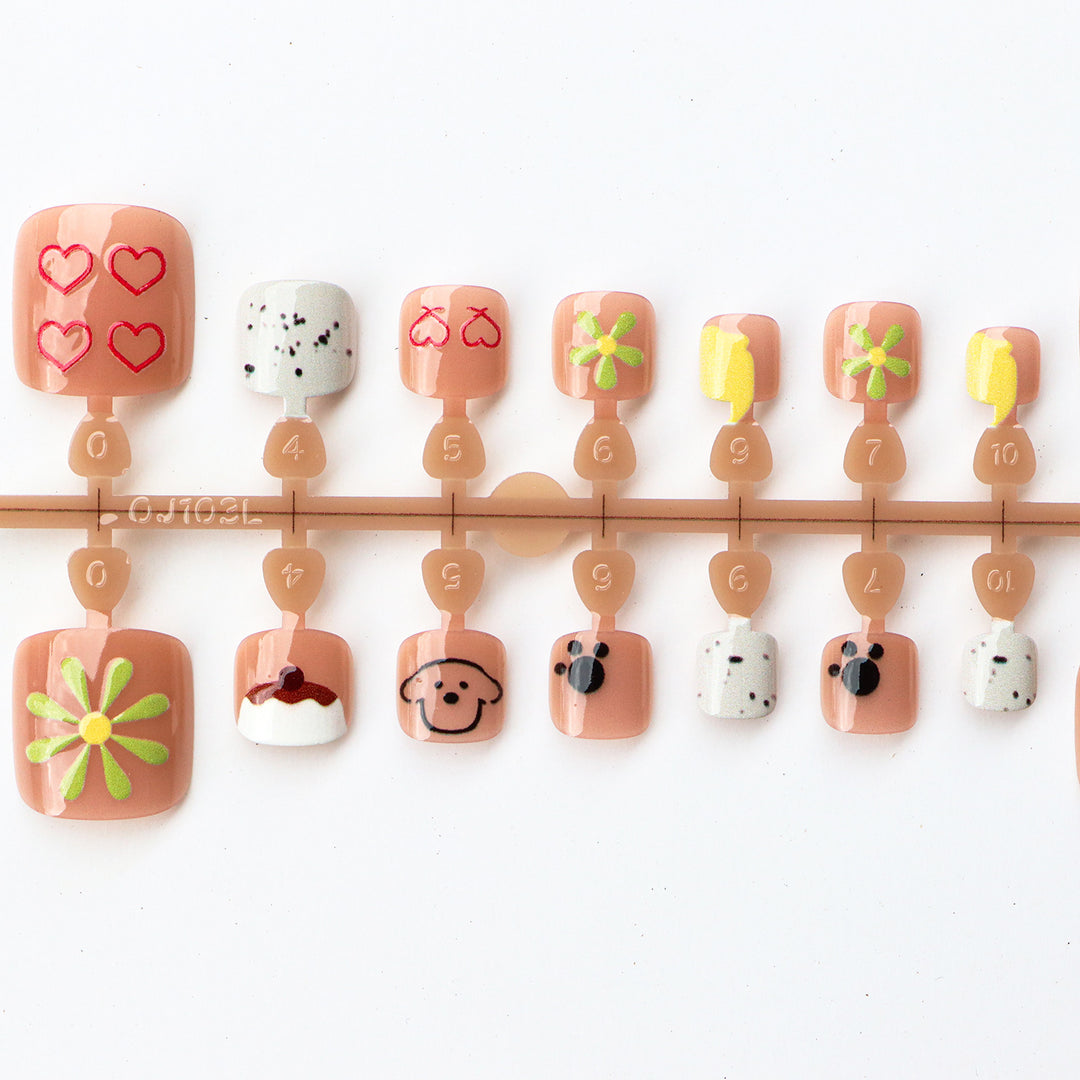 Creative Cartoon-Inspired Press-On Nail Set