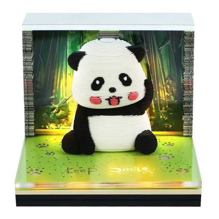 Handcrafted Layered Diorama Led Lightbox With Pop-Up Maple Tree Scene