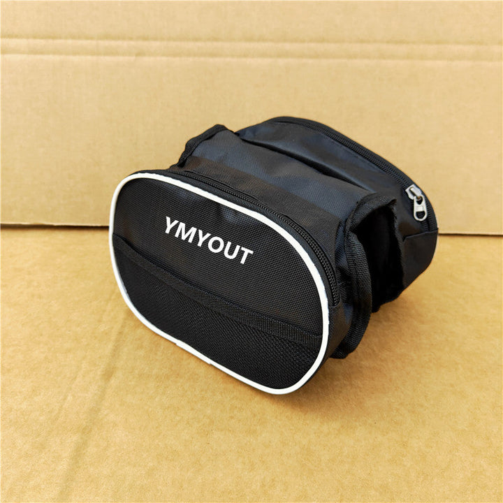 compact waterproof bicycle handlebar storage bag with quick-release straps and mesh organizer Kalsten