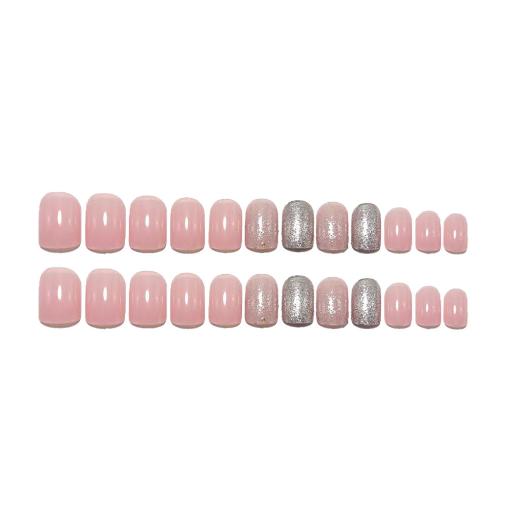Acrylic nail set with glitter and gradient effects Kalsten