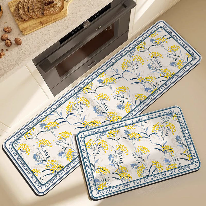 Floral Design Kitchen Comfort Mat Kalsten
