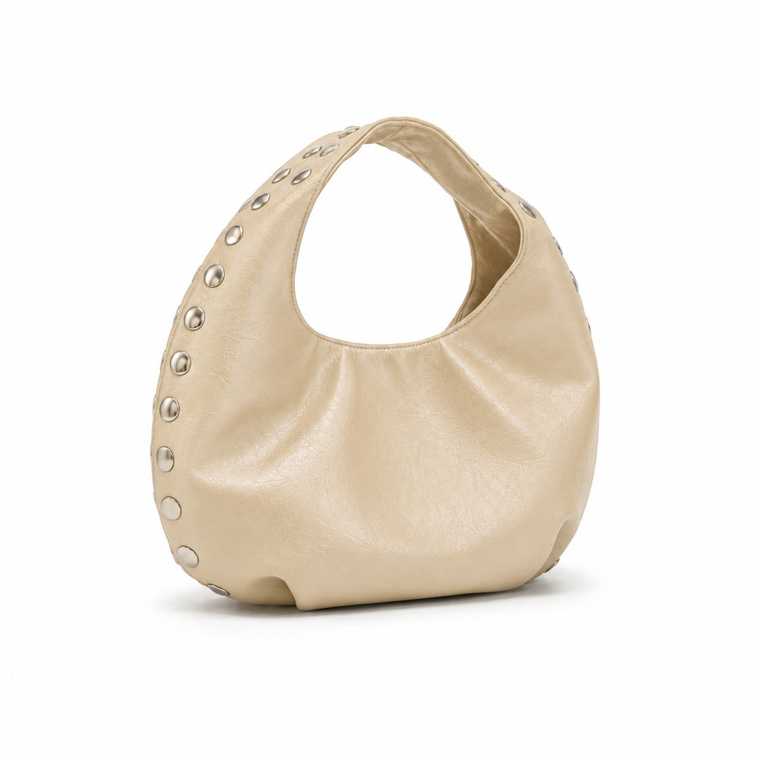 Studded Hobo Handbag